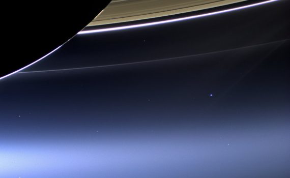 View of Earth From Saturn