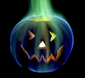 Rainbow Fire Pumpkin