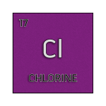 Color element cell for chlorine.