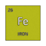 Color element cell for iron.