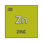 Color element cell for zinc.
