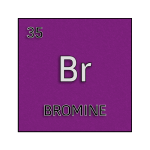 Color element cell for bromine.