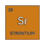 Color element cell for strontium.