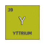 Color element cell for yttrium.