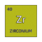 Color element cell for zirconium.