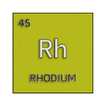 Color element cell for rhodium.