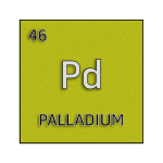 Color element cell for palladium.