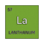 Color element cell for lanthanum.