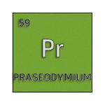 Color element cell for praseodymium.