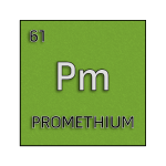 Color element cell for promethium.