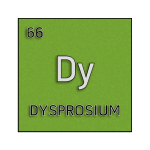 Color element cell for dysprosium.