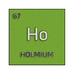 Color element cell for holmium.