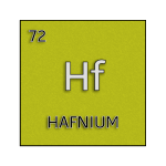 Color element cell for hafnium.