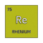 Color element cell for rhenium.