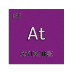 Color element cell for astatine.
