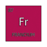Color element cell for francium.