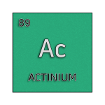 Color element cell for actinium.