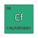 Color element cell for californium.