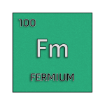 Color element cell for fermium.