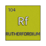 Color element cell for rutherfordium.