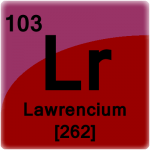 Element cell for Lawrencium