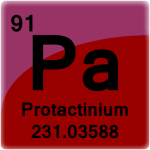 Element cell for Protactinium