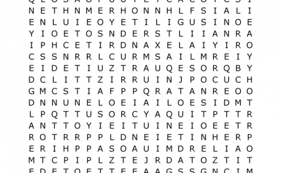 Gemstone Wordsearch