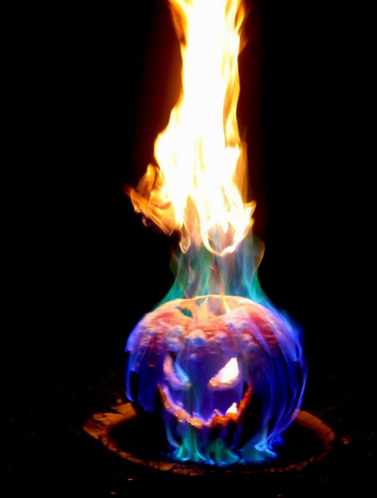Flamethrower Halloween Jack o Lantern