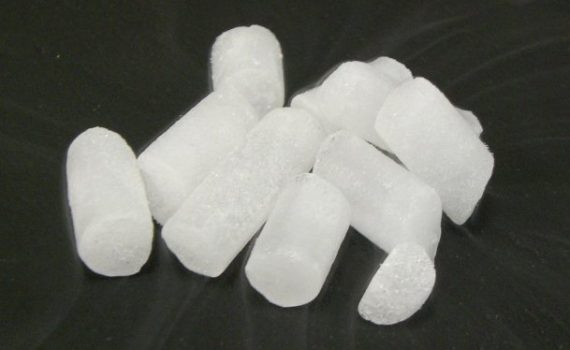 Dry Ice Pellets (photo: Richard Wheeler)