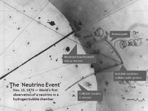 A bubble chamber was used to first detect neutrinos in 1970. (Argonne National Lab)