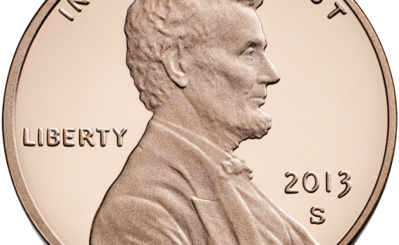 Make a hollow penny by dissolving away the zinc to leave copper metal. (United States Mint)