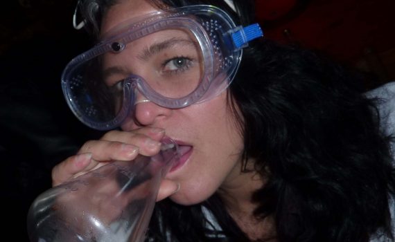 You May Be a Chemist If... you wear safety goggles as a fashion statement. (Mollie Stratton)