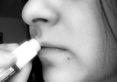 Lip balm isn't addictive, but you can become dependent on it. (the Italian voice)
