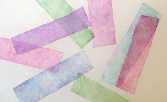 These pH paper test strips were made using paper coffee filters that had been cut up into strips and dipped in red cabbage juice. The strips can be used to test the pH of common household chemicals.