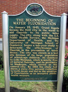 Grand Rapids Fluoridation Historic Marker
