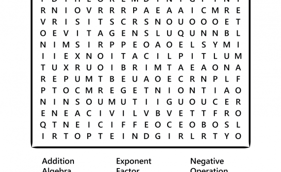 Algebra Word Search