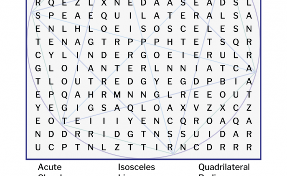 Geometry Word Search