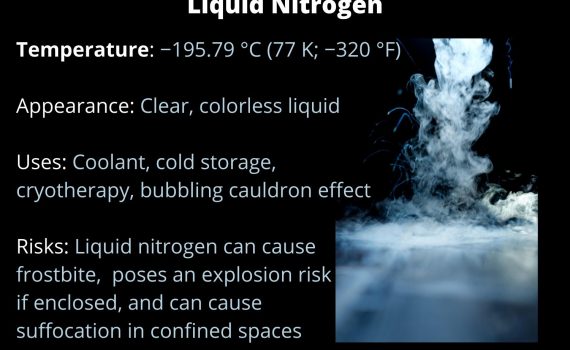 The temperature of liquid nitrogen is −195.79 °C (77 K; −320 °F).