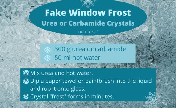 Fake Window Frost Urea Crystals