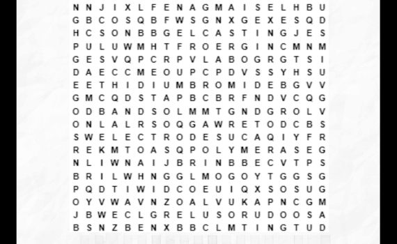 Gel Electrophoresis Word Search - Worksheet