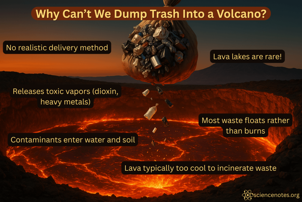 Dump Trash Into a Volcano