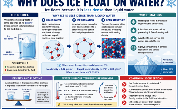 Why Does Ice Float on Water