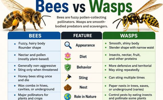 Bees vs Wasps Key Differences