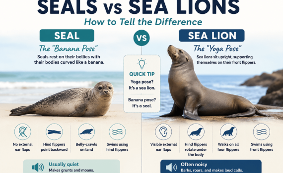 Seal vs Sea Lion Infographic